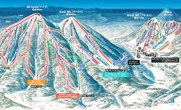 ルスツリゾートスキー場ゲレンデマップ