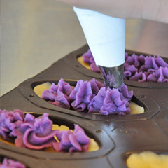 紅いもタルト作り体験