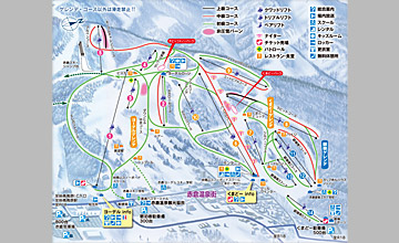 赤倉温泉スキー場ゲレンデマップ