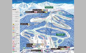 白馬岩岳スノーフィールドゲレンデマップ