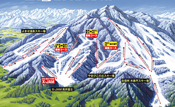 北志賀よませ温泉スキー場ゲレンデマップ