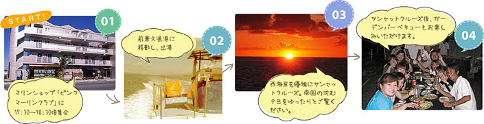 サンセットクルーズケジュール