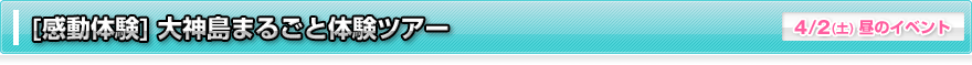 [感動体験]大神島まるごと体験ツアー